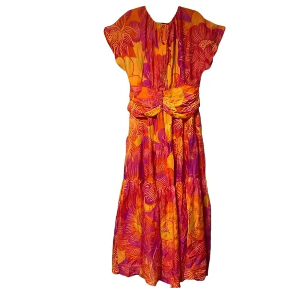 jeans maxi dress for women Ruffle Tube Strapless Denim Maxi Dress S / S3477